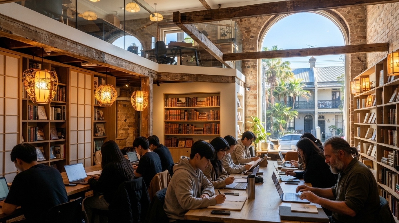 시드니 뉴타운 명물 서점의 변신, '호그와트와 지브리' 감성 공간으로