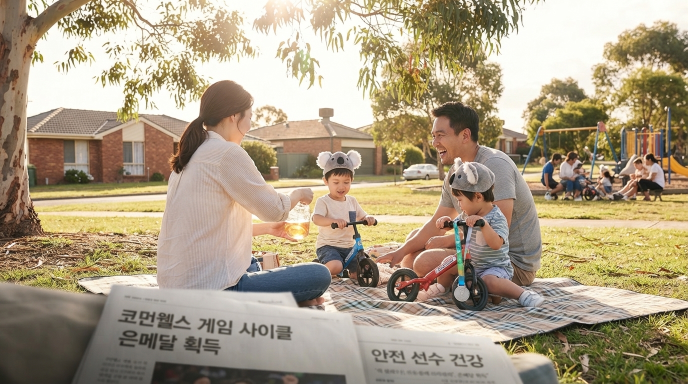 커먼웰스 게임 사이클 경기서 7중 추돌…선수 들것 실려나가